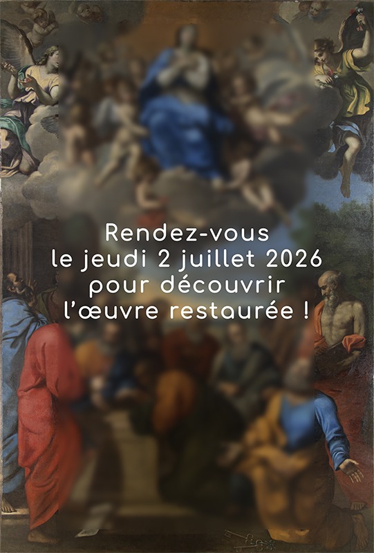 L'Assomption de Mignard restaurée non dévoilée