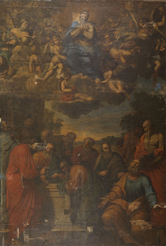 L'Assomption de Mignard avant restauration